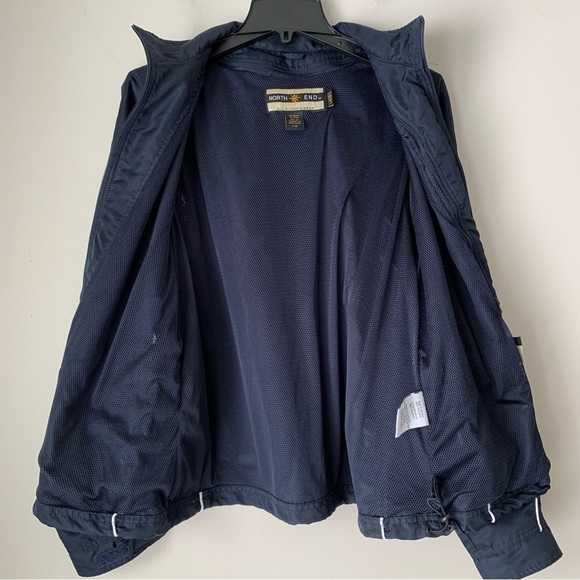 North END windbreaker Navy Jacket Ladies Size Large - Picture 2 of 10